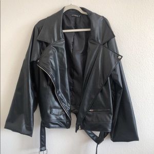 Black Moto type Jacket woman’s size 3x